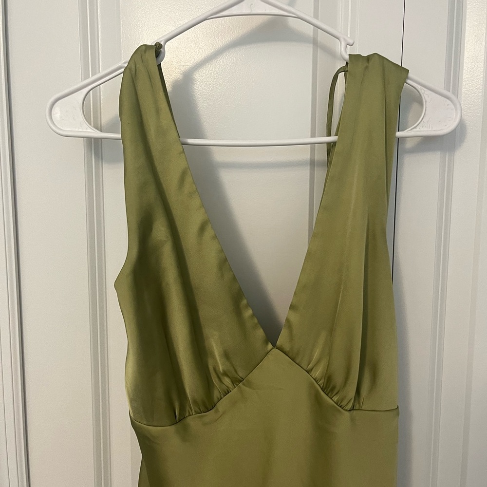Abercrombie & Fitch Olive Maxi Dress
